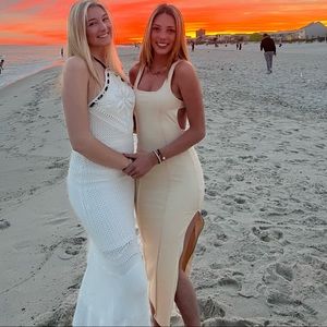 Off - white long dress